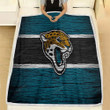 Jacksonville Jaguars Fleece Blanket - Nfl American Conference Wooden American Football Soft Blanket, Warm Blanket