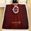 Cincinnati Reds American Baseball Club Fleece Blanket - Central Division Leather Mlb Soft Blanket, Warm Blanket