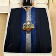 Milwaukee Brewers Fleece Blanket - Golden Mlb Blue Metal  Soft Blanket, Warm Blanket