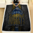 Denver Nuggets Fleece Blanket - Nba Black Stone Basketball Soft Blanket, Warm Blanket