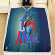 Miami Marlins 3D  Fleece Blanket - Miami Marlins Baseball Miami Marlins Major League Baseball Soft Blanket, Warm Blanket