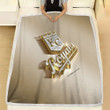 Kansas City Royals Fleece Blanket - American Baseball Club Mlb Golden Silver Soft Blanket, Warm Blanket