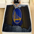 Golden State Warriors Fleece Blanket - Nba Basketball Western Conference Soft Blanket, Warm Blanket
