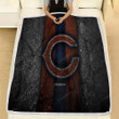 Chicago Bears Black Stone Fleece Blanket - Nfl Nfc  Soft Blanket, Warm Blanket