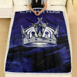 Los Angeles Kings Fleece Blanket - Crown Hockey Nhl Soft Blanket, Warm Blanket