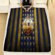 Indiana Pacers Flag Fleece Blanket - Nba Blue Yellow Metal American Basketball Club Soft Blanket, Warm Blanket