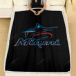 Miami Marlins Fleece Blanket - Baseball Mlb1001  Soft Blanket, Warm Blanket