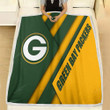 Green Bay Packers Fleece Blanket - Nfc North Nfl Green Yellow Abstraction Soft Blanket, Warm Blanket
