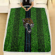 Jacksonville Jaguars Fleece Blanket - Grass Football Lawn Soft Blanket, Warm Blanket
