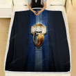 Memphis Grizzlies Fleece Blanket - Golden Nba Blue Metal  Soft Blanket, Warm Blanket