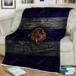 Baltimore Ravens Sherpa Blanket - Fire Nfl Blue And White Lines Soft Blanket, Warm Blanket