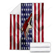 Arizona Coyotes Cozy Blanket - Silk American Flag Soft Blanket, Warm Blanket