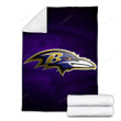 Baltimore Ravens Cozy Blanket - Abstract Nfl Usa Soft Blanket, Warm Blanket