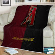Arizona Diamondbacks American Baseball Club Sherpa Blanket - Leather Mlb Phoenix Soft Blanket, Warm Blanket