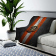 Anaheim Ducks Cozy Blanket - Golden Nhl Black Metal  Soft Blanket, Warm Blanket