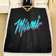 Miami Heat Fleece Blanket - Sign Heat Soft Blanket, Warm Blanket