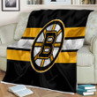 Boston Bruins Sherpa Blanket - Hockey Club Nhl  Soft Blanket, Warm Blanket