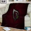 Arizona Cardinals American Football Club Sherpa Blanket - Metal Arizona Usa Soft Blanket, Warm Blanket