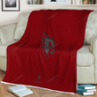 Arizona Cardinals Sherpa Blanket - Burgundy American Football Team Arizona Cardinals  Soft Blanket, Warm Blanket