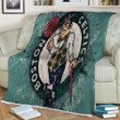 Boston Celtics  Sherpa Blanket - American Basketball Club Geometric  Soft Blanket, Warm Blanket