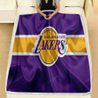 Los Angeles Lakers Fleece Blanket - Basketball Club Nba  Soft Blanket, Warm Blanket