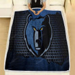 Memphis Grizzlies Fleece Blanket - Nba Basketball Western Conference Soft Blanket, Warm Blanket