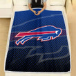 Buffalo Bills Fleece Blanket - Blue Bufallo Football Soft Blanket, Warm Blanket