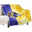 Baltimore Ravens Sherpa Blanket - Baltimore Football 4 Soft Blanket, Warm Blanket