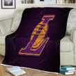 Basketball Sherpa Blanket - Los Angeles Lakers Nba 1001 Soft Blanket, Warm Blanket