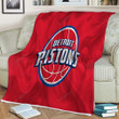 Basketball Sherpa Blanket - Detroit Pistons Basketball Club Nba Soft Blanket, Warm Blanket