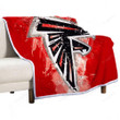 Atlanta Falcons Sherpa Blanket - Grunge American Football Team  Soft Blanket, Warm Blanket