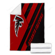 Atlanta Falcons Cozy Blanket - Nfl Red Black Abstraction  Soft Blanket, Warm Blanket