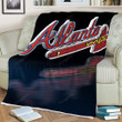 Atlanta Chop Sherpa Blanket - Atlanta Braves Baseball Braves Soft Blanket, Warm Blanket