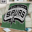 Basketball Sherpa Blanket - San Antonio Spurs Crest2006 Soft Blanket, Warm Blanket