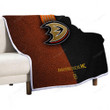 Anaheim Ducks Sherpa Blanket - Hc Hockey Team Nhl Leather  Soft Blanket, Warm Blanket