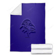 Baltimore Ravens Cozy Blanket - American Football Club 3D Purple  Soft Blanket, Warm Blanket