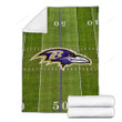 Baltimore Ravens Cozy Blanket - Nfl Mt Bank Stadium Football Stadium Soft Blanket, Warm Blanket