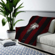 Atlanta Falcons Cozy Blanket - American Football Club Metal Red And White Metal Mesh  Soft Blanket, Warm Blanket