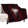 Atlanta Falcons Sherpa Blanket - American Football Club Metal Red And White Metal Mesh  Soft Blanket, Warm Blanket