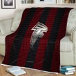 Atlanta Falcons Sherpa Blanket - American Football Club Metal Red And White Metal Mesh  Soft Blanket, Warm Blanket