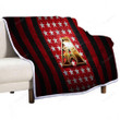 Arizona Diamondbacks Flag Sherpa Blanket - Mlb Red Black Metal American Baseball Team Soft Blanket, Warm Blanket