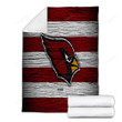 Arizona Cardinals Cozy Blanket - Nfl Wooden American Football  Soft Blanket, Warm Blanket