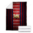 Atlanta Braves Flag Cozy Blanket - Mlb Red Blue Metal American Baseball Team Soft Blanket, Warm Blanket