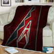 Arizona Diamondbacks Sherpa Blanket - American Baseball Team Red Stone Arizona Diamondbacks Soft Blanket, Warm Blanket