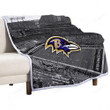 Baltimore Ravens Sherpa Blanket - Mt Bank Stadium American Football Team Baltimore Ravens Soft Blanket, Warm Blanket