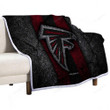 Atlanta Falcons Black Stone Sherpa Blanket - Nfl American Football  Soft Blanket, Warm Blanket