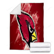 Arizona Cardinals Cozy Blanket - Grunge American Football Team  Soft Blanket, Warm Blanket