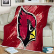 Arizona Cardinals Sherpa Blanket - Grunge American Football Team  Soft Blanket, Warm Blanket