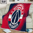 Basketball Sherpa Blanket - Washington Wizards Nba  Soft Blanket, Warm Blanket