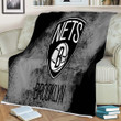 Basketball Sherpa Blanket - Brooklyn Nets Nba  Soft Blanket, Warm Blanket